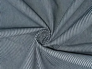 100% Cotton Denim  Fabric 58" wide available in THREE styles [DENIM NAVY PIN STRIPE DENIM NAVY BROWN AND GREY STRIPE DENIM SUSTAINABLE 2 X2 TWILL TENCIL COTTON] [14042/43/12376]