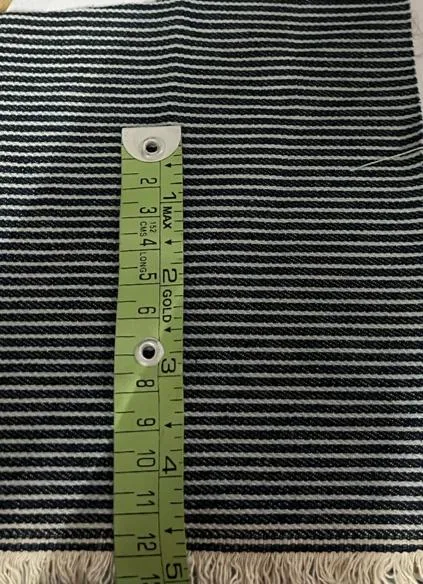 100% Cotton Denim  Fabric 58" wide available in THREE styles [DENIM NAVY PIN STRIPE DENIM NAVY BROWN AND GREY STRIPE DENIM SUSTAINABLE 2 X2 TWILL TENCIL COTTON] [14042/43/12376]