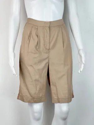 ACNE Sand Cotton/Silk Tailored Shorts - AU8