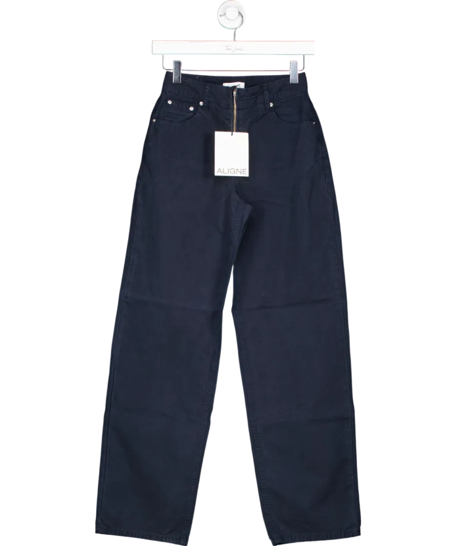 Aligne Blue Nyah Straight Leg Trouser W24