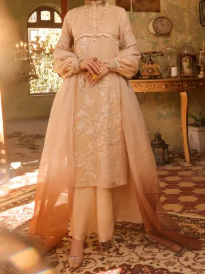Beige Cotton Mesuri 3 Piece Stitched - ALP-3PS-1290
