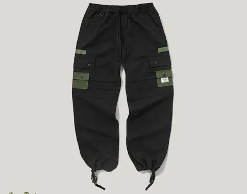 Black Cargo Trousers