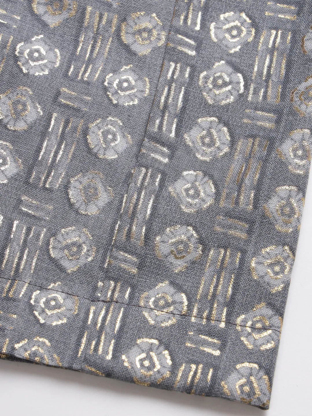 Cotton Gold Foil Printed Halter Co-Ord