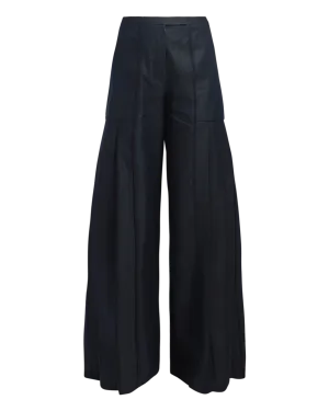 Denim Panelled Binding Trousers