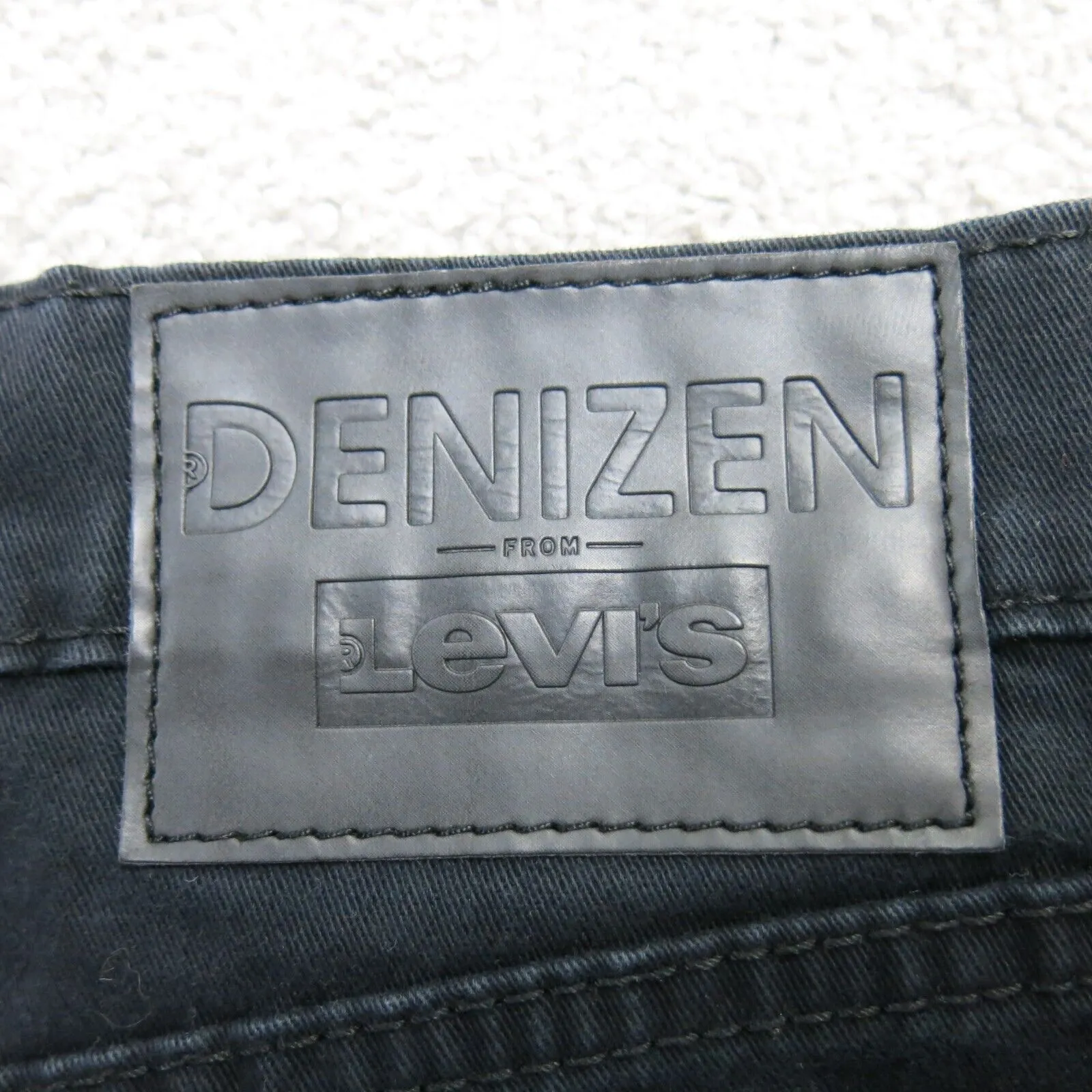 Denizen From Levis Mens Straight Leg Jeans Denim Mid Rise Black Size W30xL30