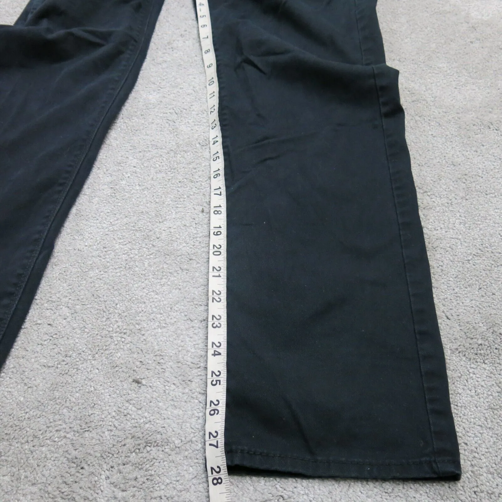 Denizen From Levis Mens Straight Leg Jeans Denim Mid Rise Black Size W30xL30