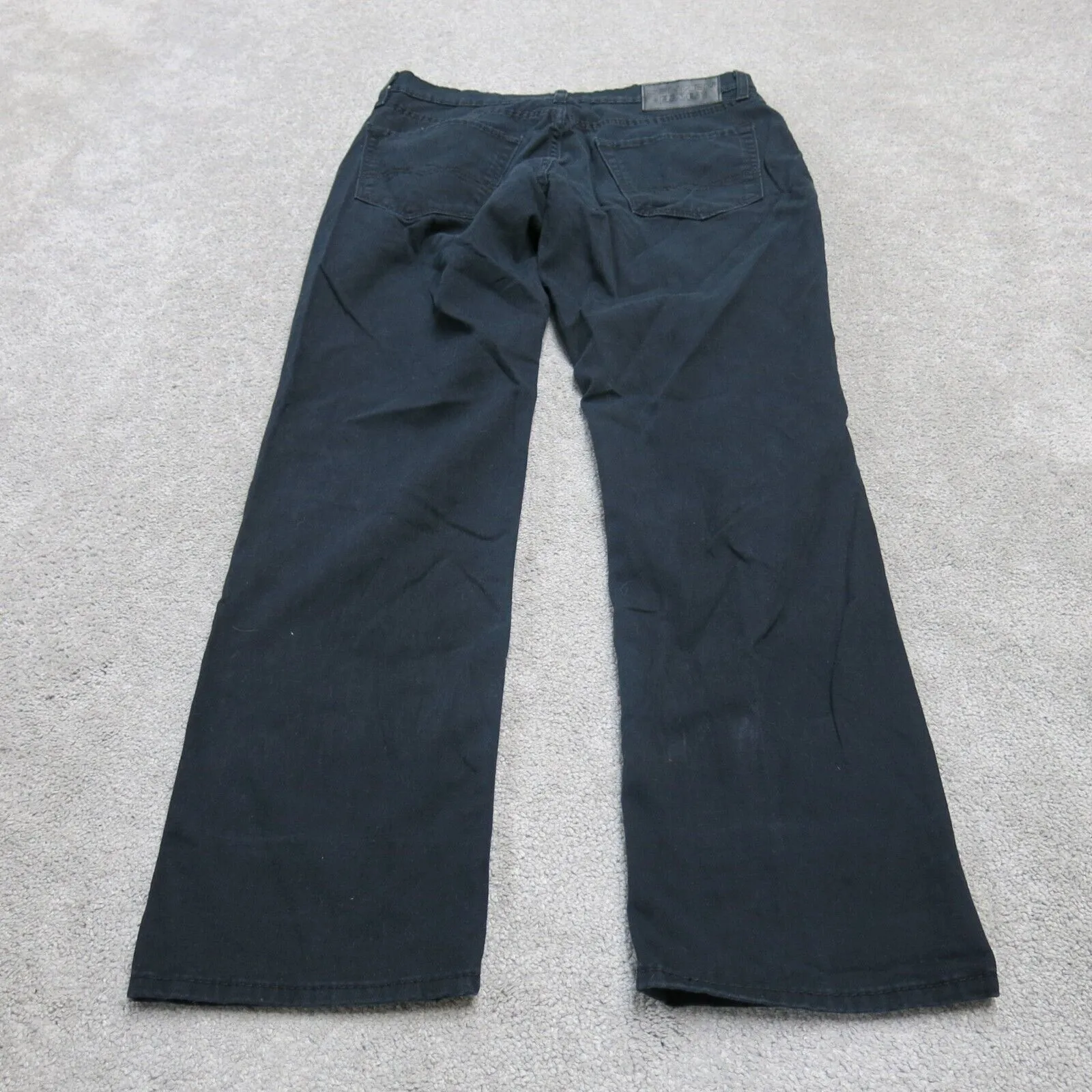 Denizen From Levis Mens Straight Leg Jeans Denim Mid Rise Black Size W30xL30