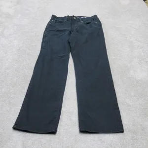 Denizen From Levis Mens Straight Leg Jeans Denim Mid Rise Black Size W30xL30