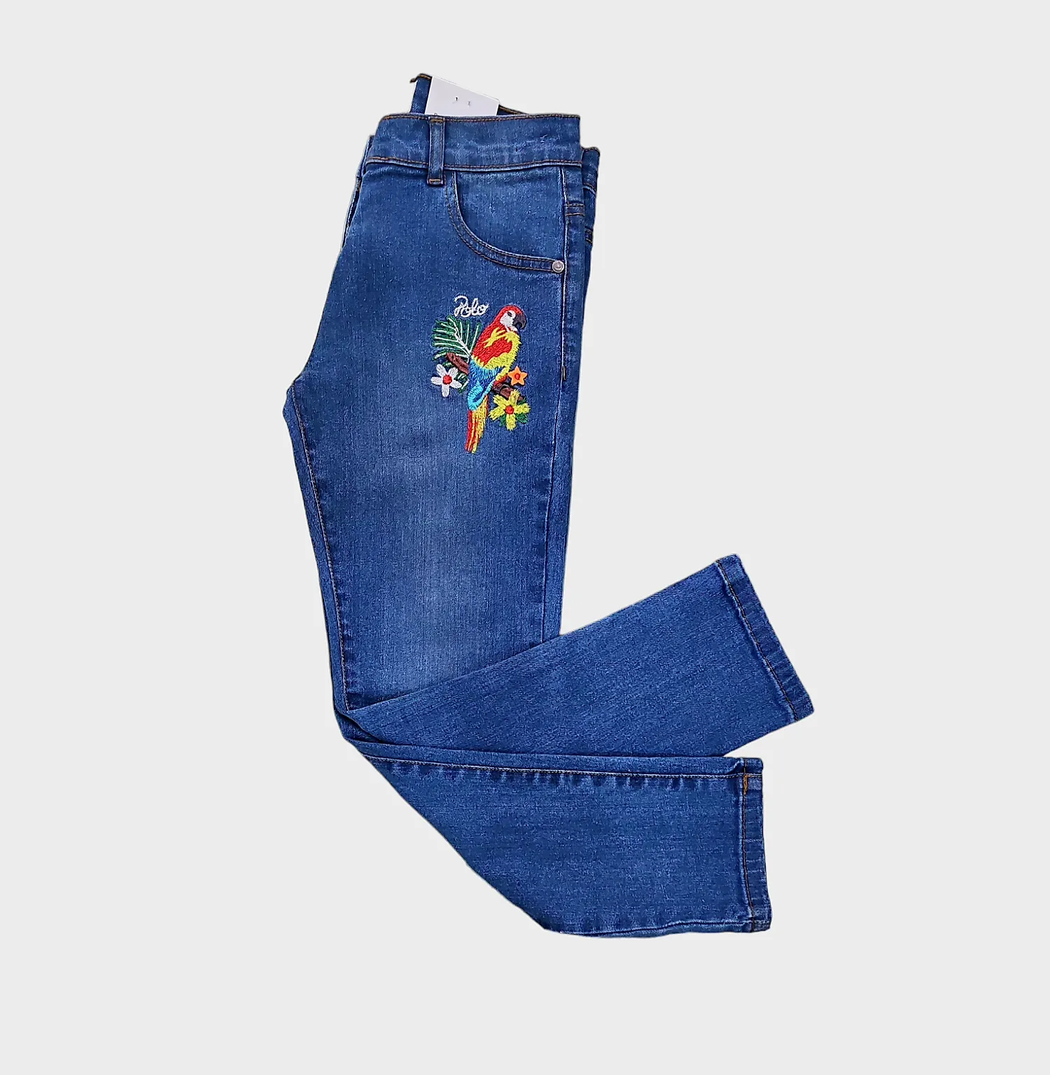 GDP-02 Parrot Embroidered DENIM PANT