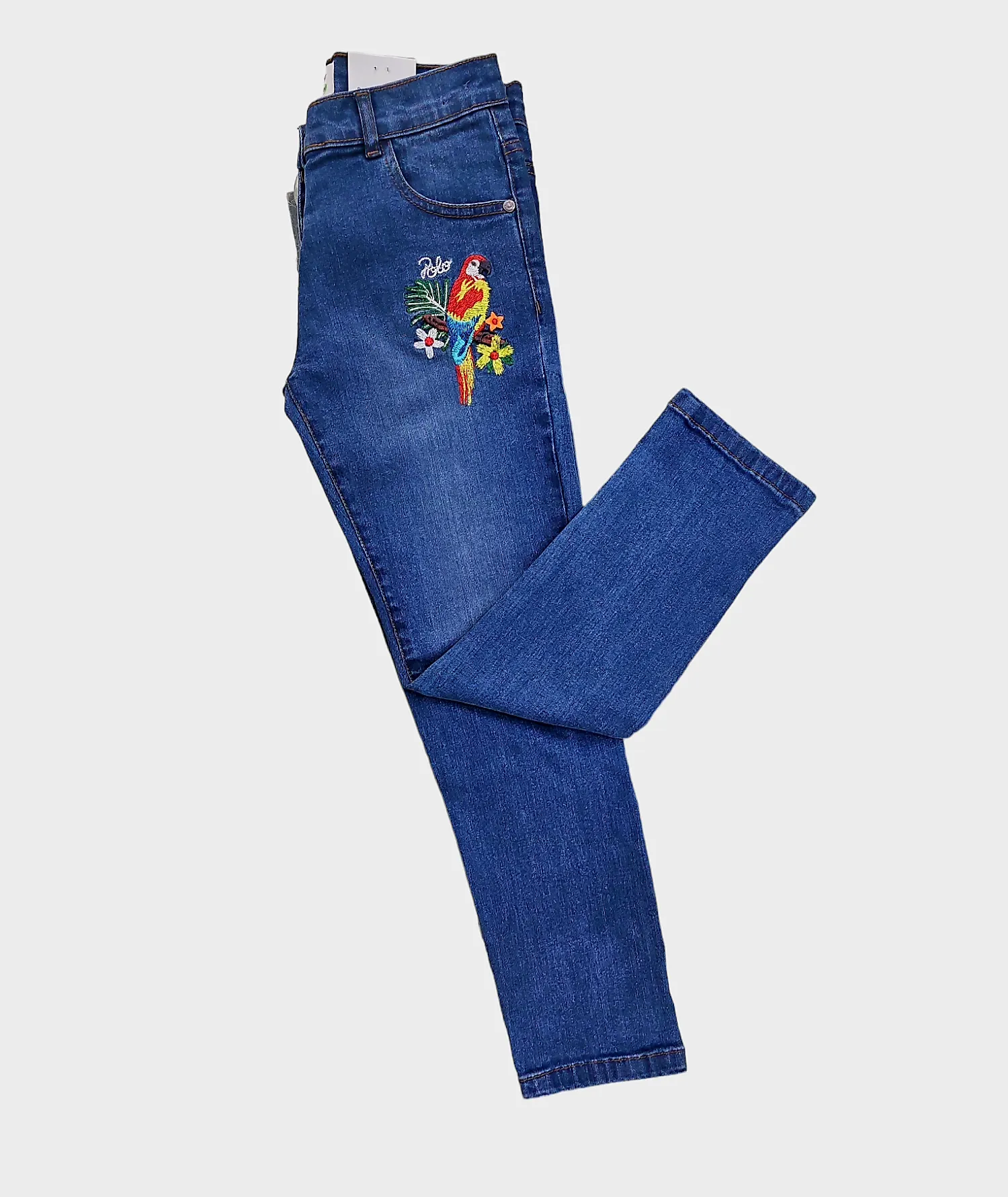 GDP-02 Parrot Embroidered DENIM PANT