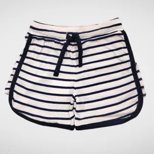 Girls Hot Short (Cotton) - "Stripped" - Light Rose x Black