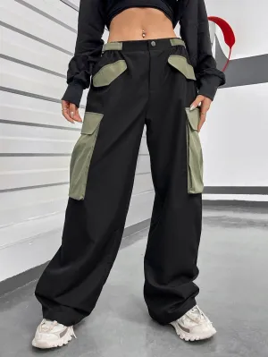 Gorpcore Low Rise Flap Pocket Cargo Pants