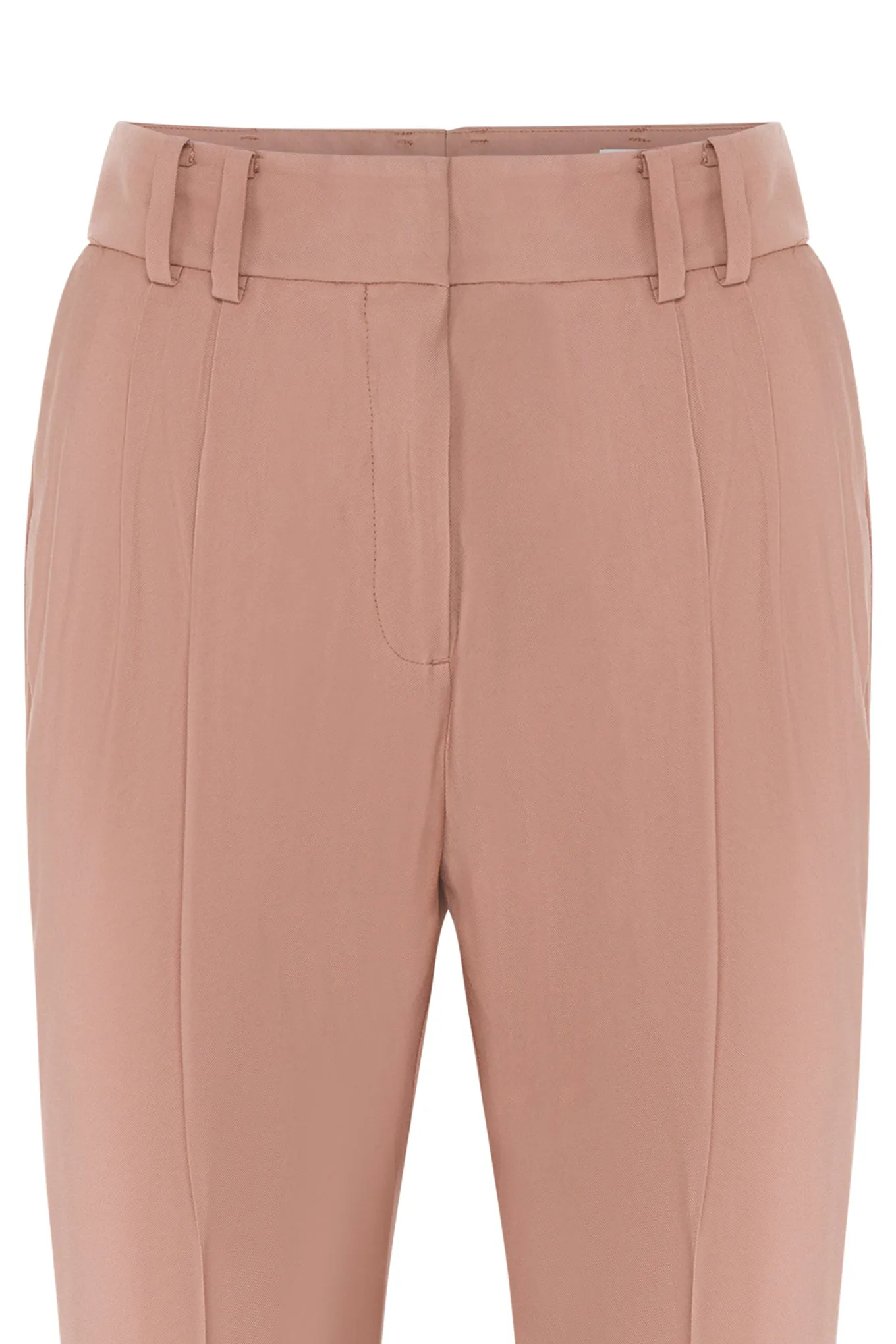 High waist pleated trousers