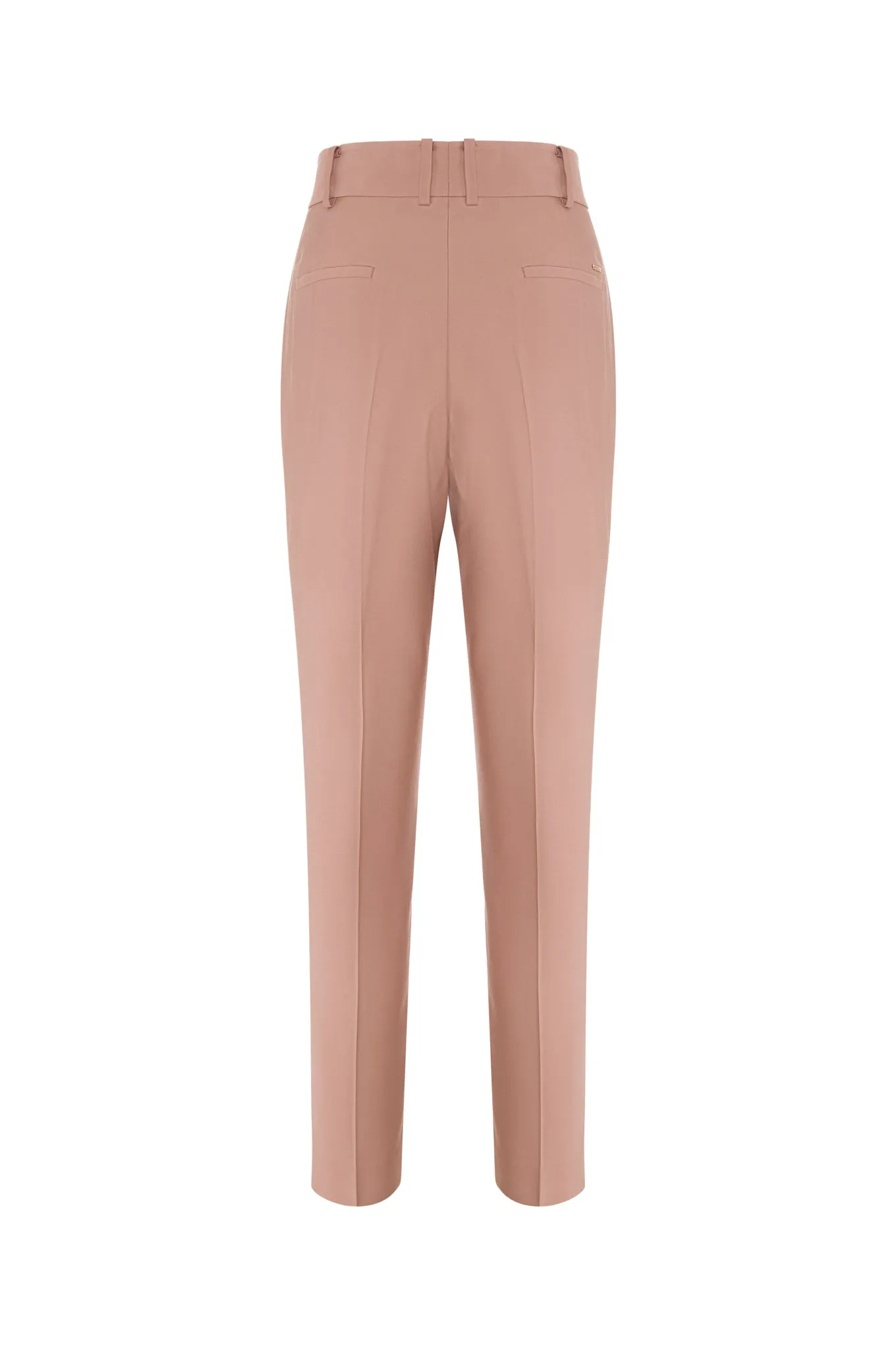 High waist pleated trousers