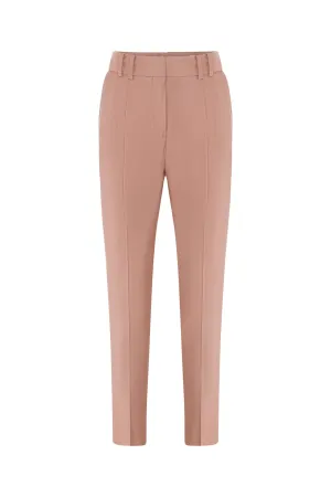 High waist pleated trousers