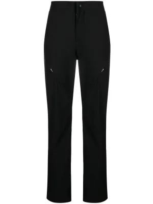 High-Waist Tapered-Leg Trousers