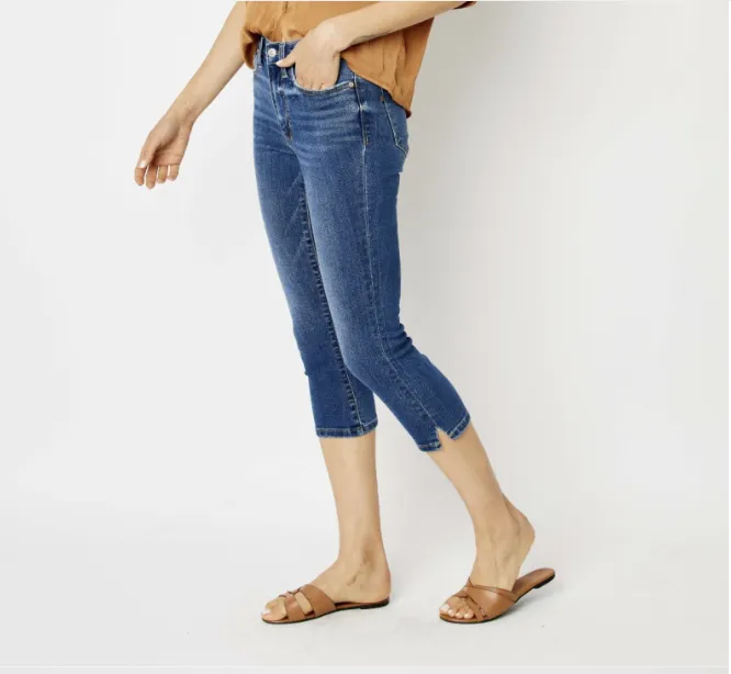 Judy Blue #72113 - Capri w/Side Slit - #7181-7195