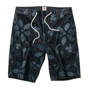 KATO - "The Clip" Flower Print 4-Way Stretch Denit® Shorts
