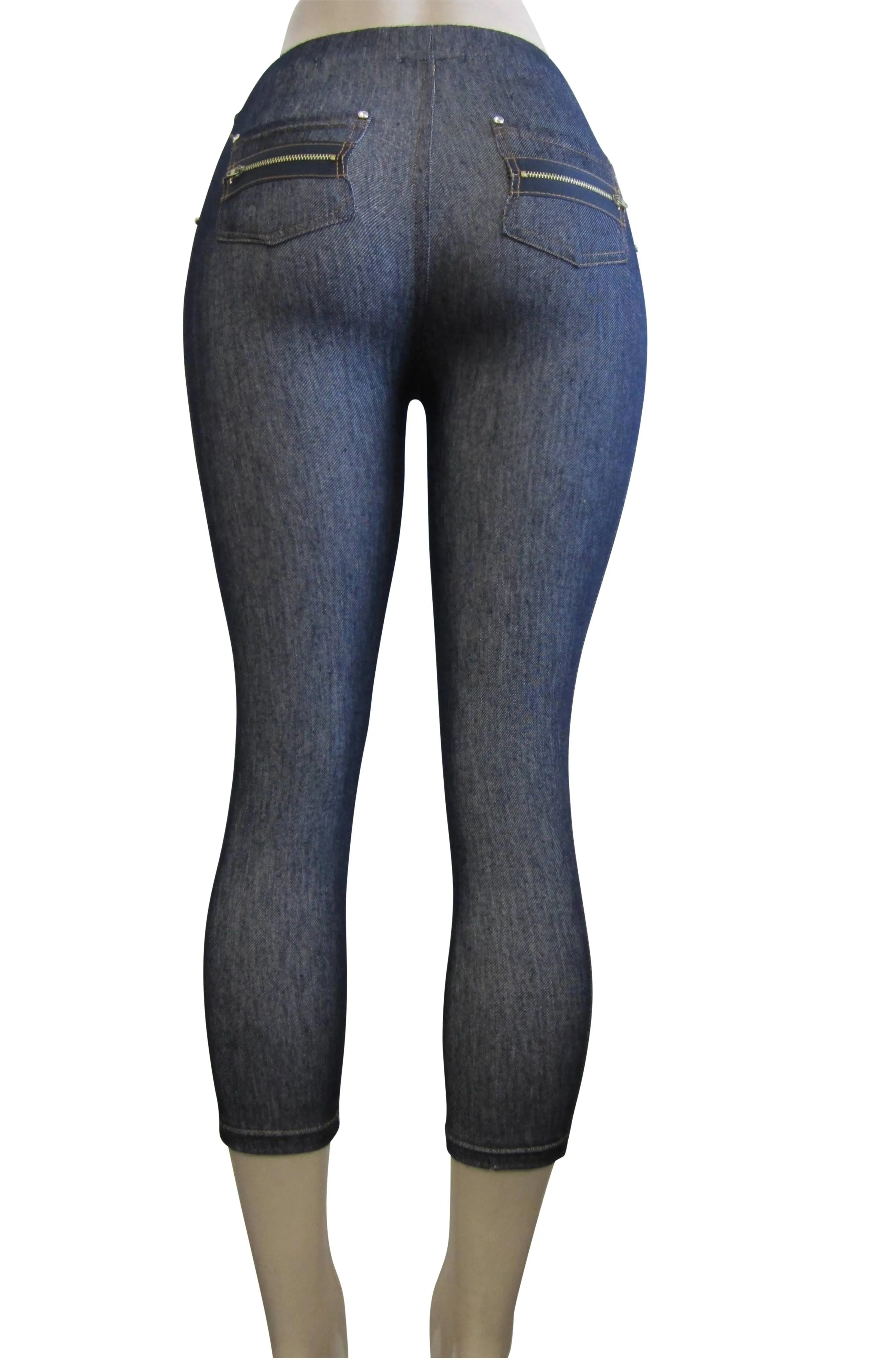Leggings - Capri Denim Look  (FAB-11218)
