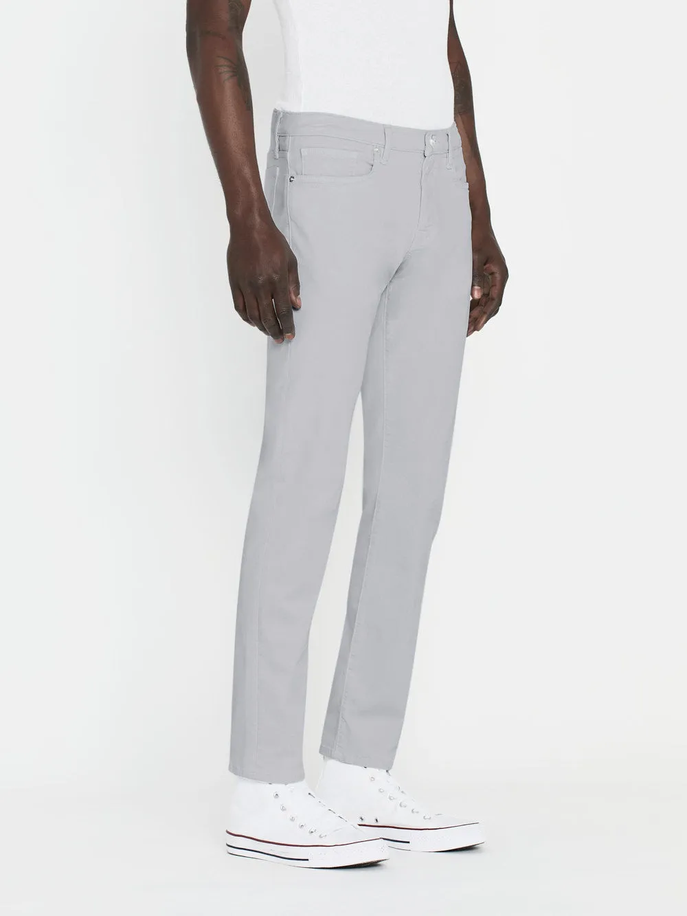 L'Homme Slim Brushed Twill -- Ballad Blue