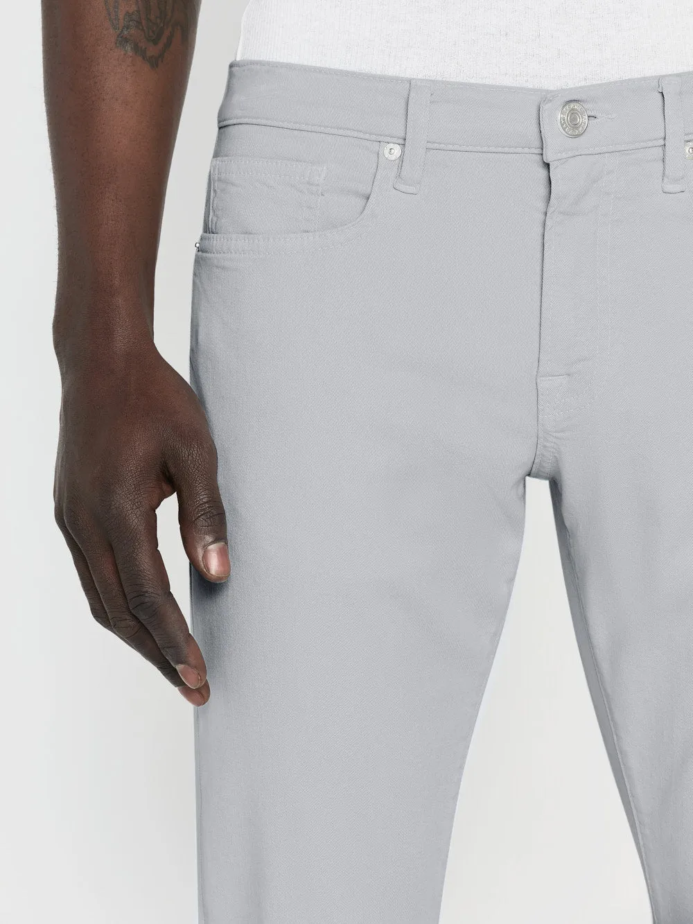 L'Homme Slim Brushed Twill -- Ballad Blue