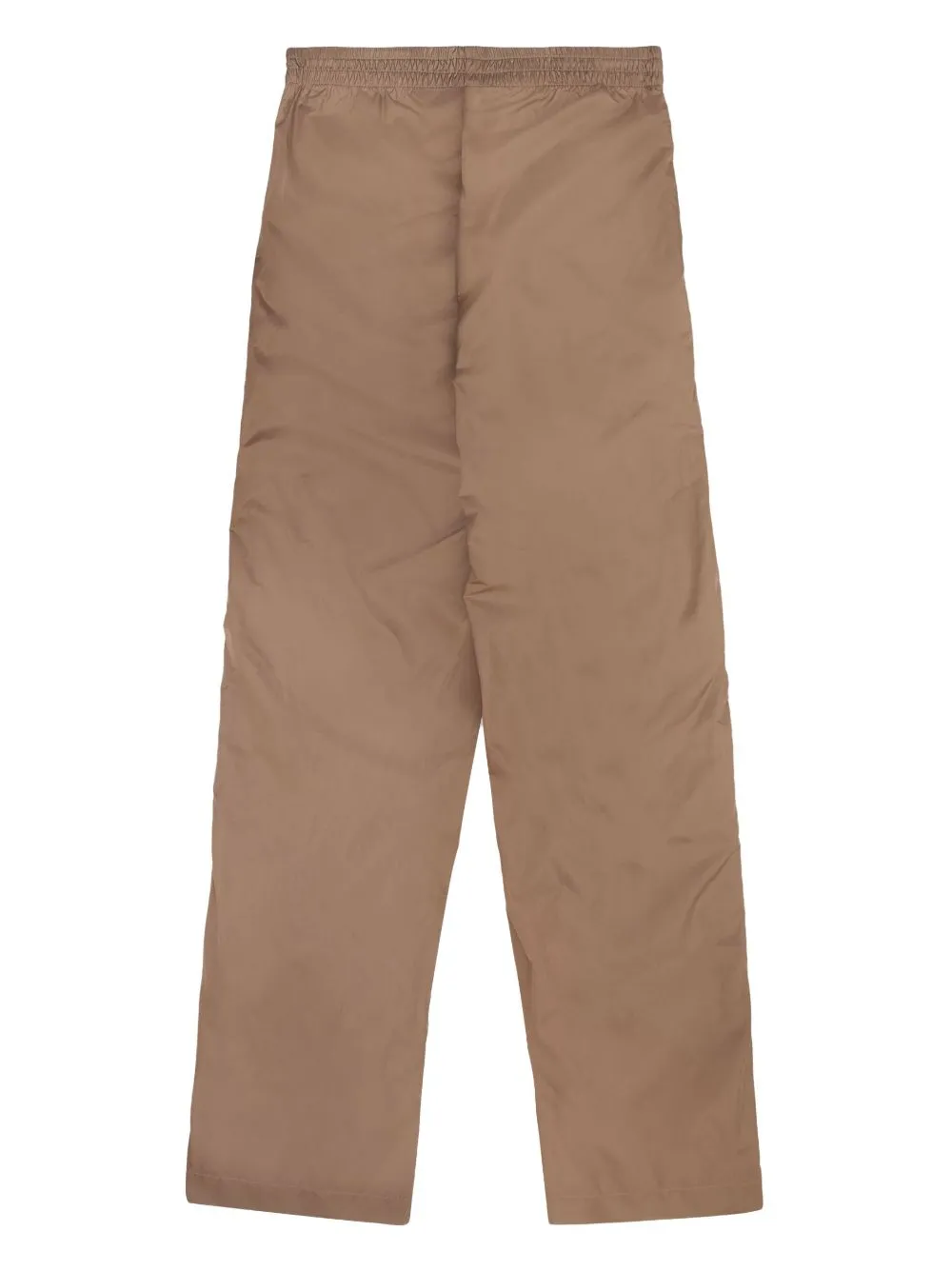 logo-patch straight-leg trousers