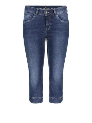 Mac Dream M Capri Cropped Jeans 5469 0355 D853 Dark Used Denim