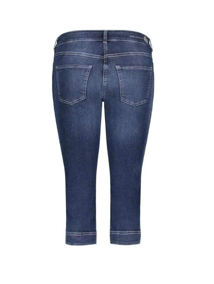 Mac Dream M Capri Cropped Jeans 5469 0355 D853 Dark Used Denim