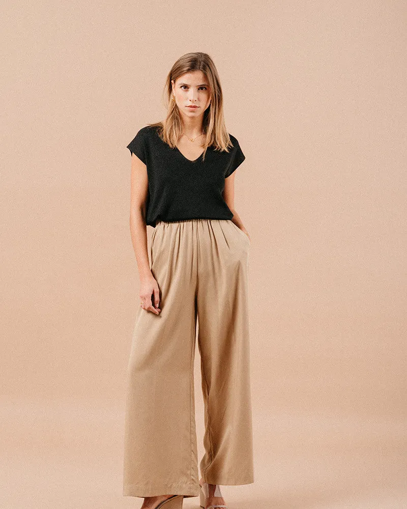 Mathilde Tencel Trousers Camel
