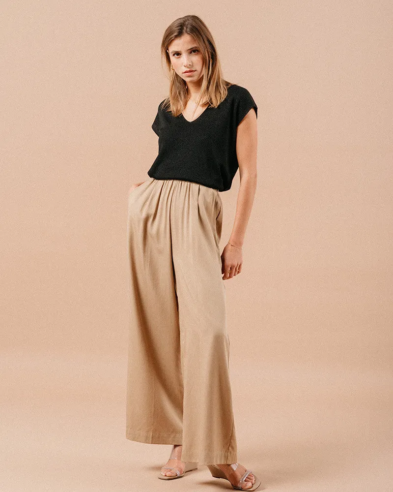 Mathilde Tencel Trousers Camel