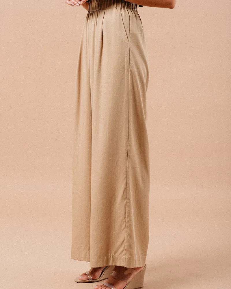 Mathilde Tencel Trousers Camel