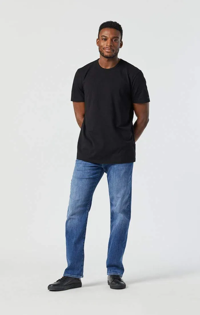 Mavi Men's Zach Mid Foggy Feather Blue Size 32/32 Straight Leg Regular Fit Jeans