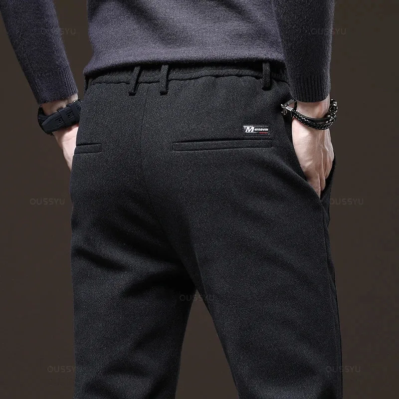 Men's Winter Fleece-Lined Casual Pants