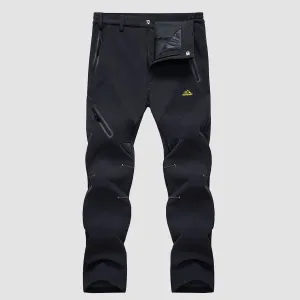 Men's Winter Pants Snow Pants Fleece Lined Water Resistant with 4 Zip Pockets Skiing Pants