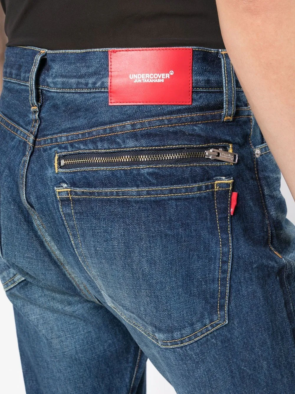 Mid-Rise Straight-Leg Jeans