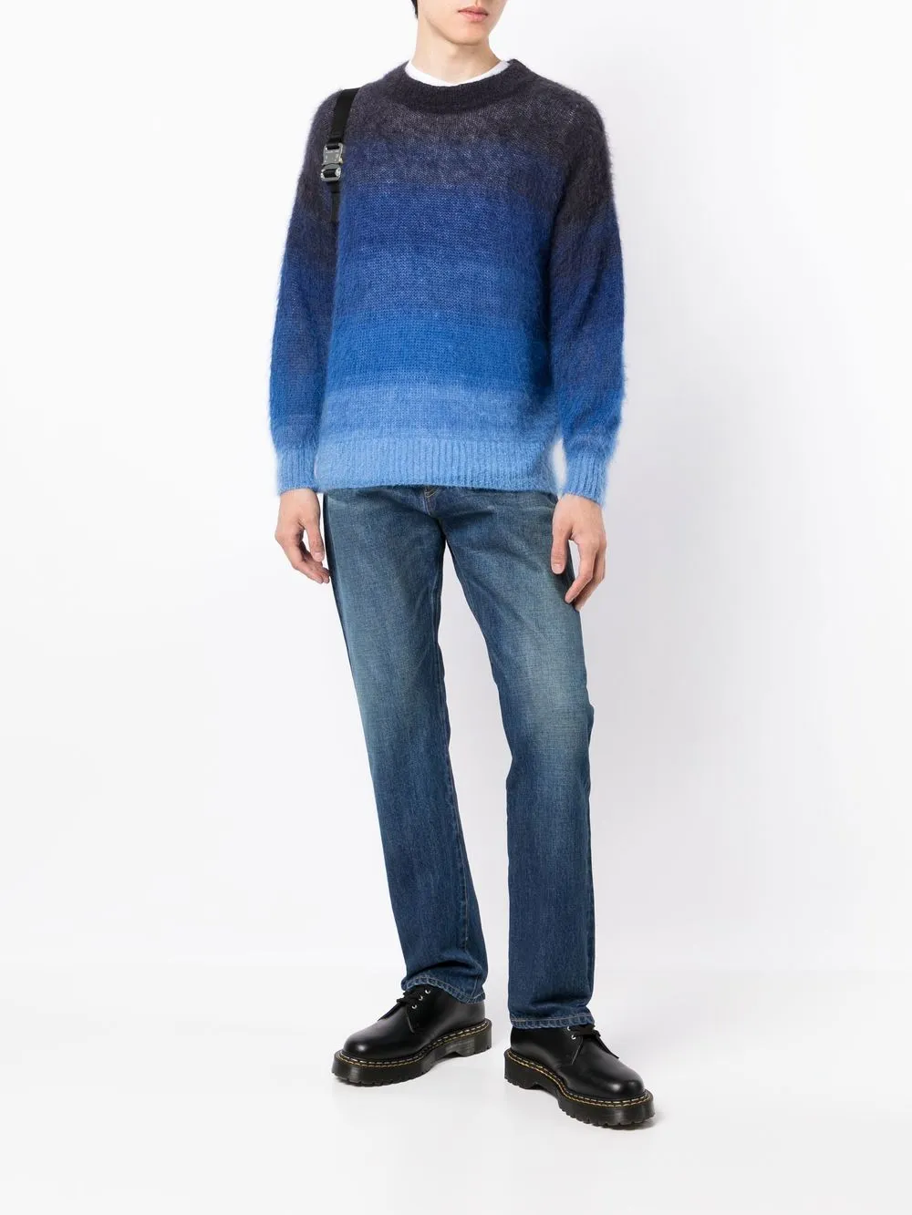 Mid-Rise Straight-Leg Jeans