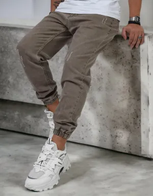 Oversized Denim Joggers