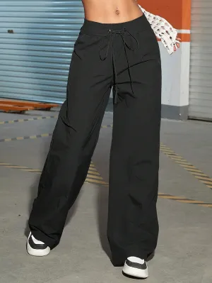 Pocket Drawstring Waist Cargo Pant