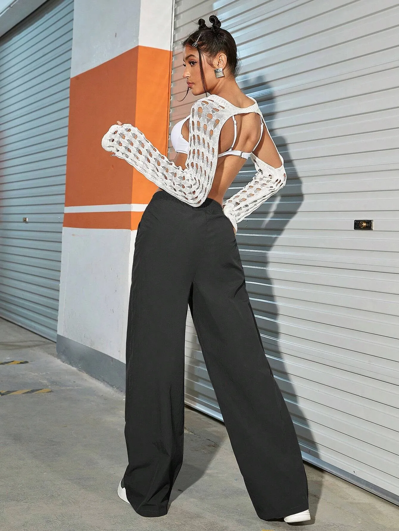 Pocket Drawstring Waist Cargo Pant