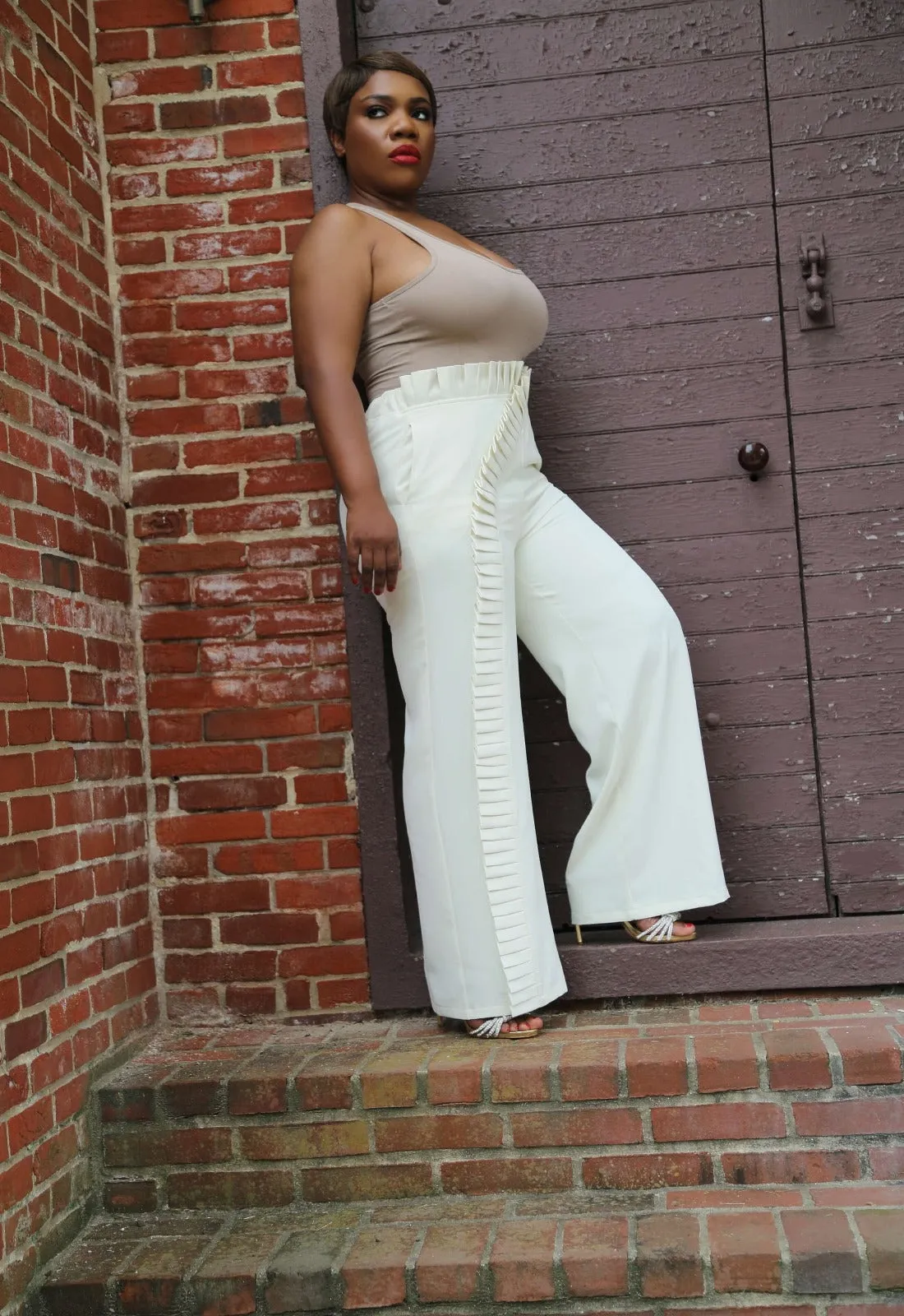 Pure Posh | Pleated High Waist Trouser