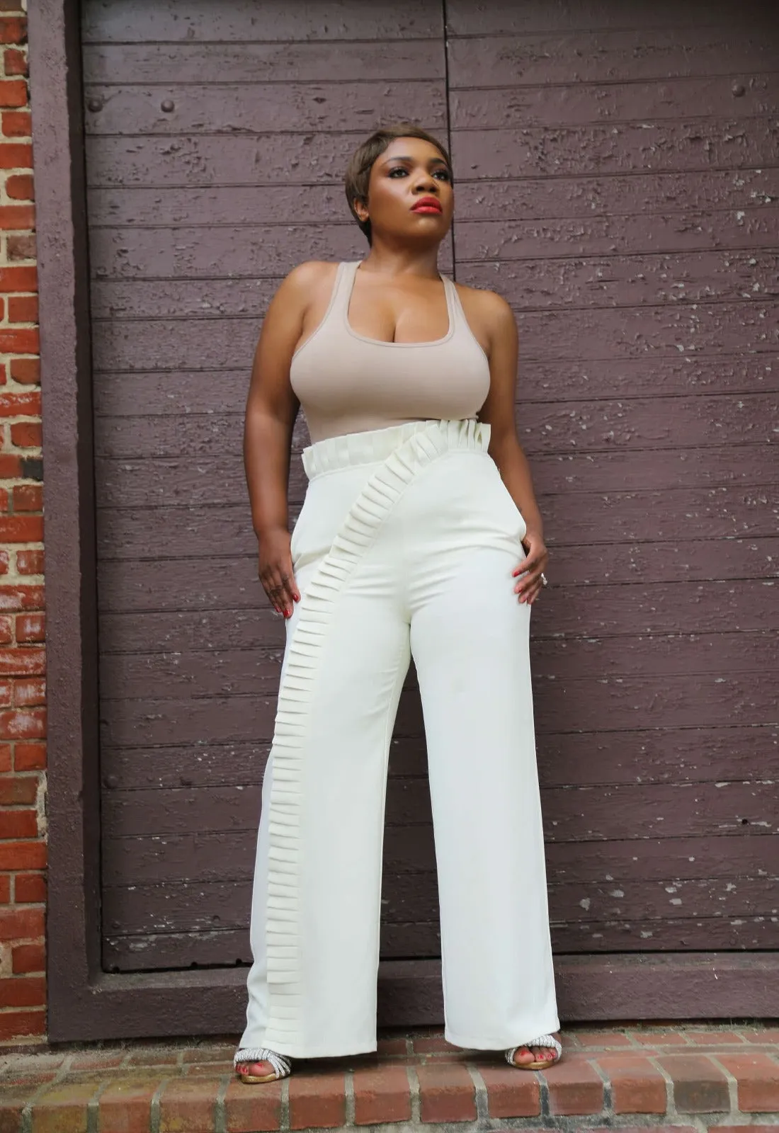 Pure Posh | Pleated High Waist Trouser