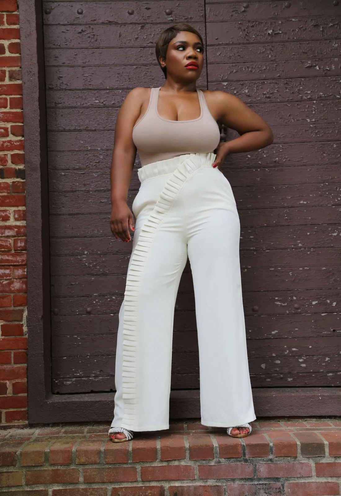 Pure Posh | Pleated High Waist Trouser