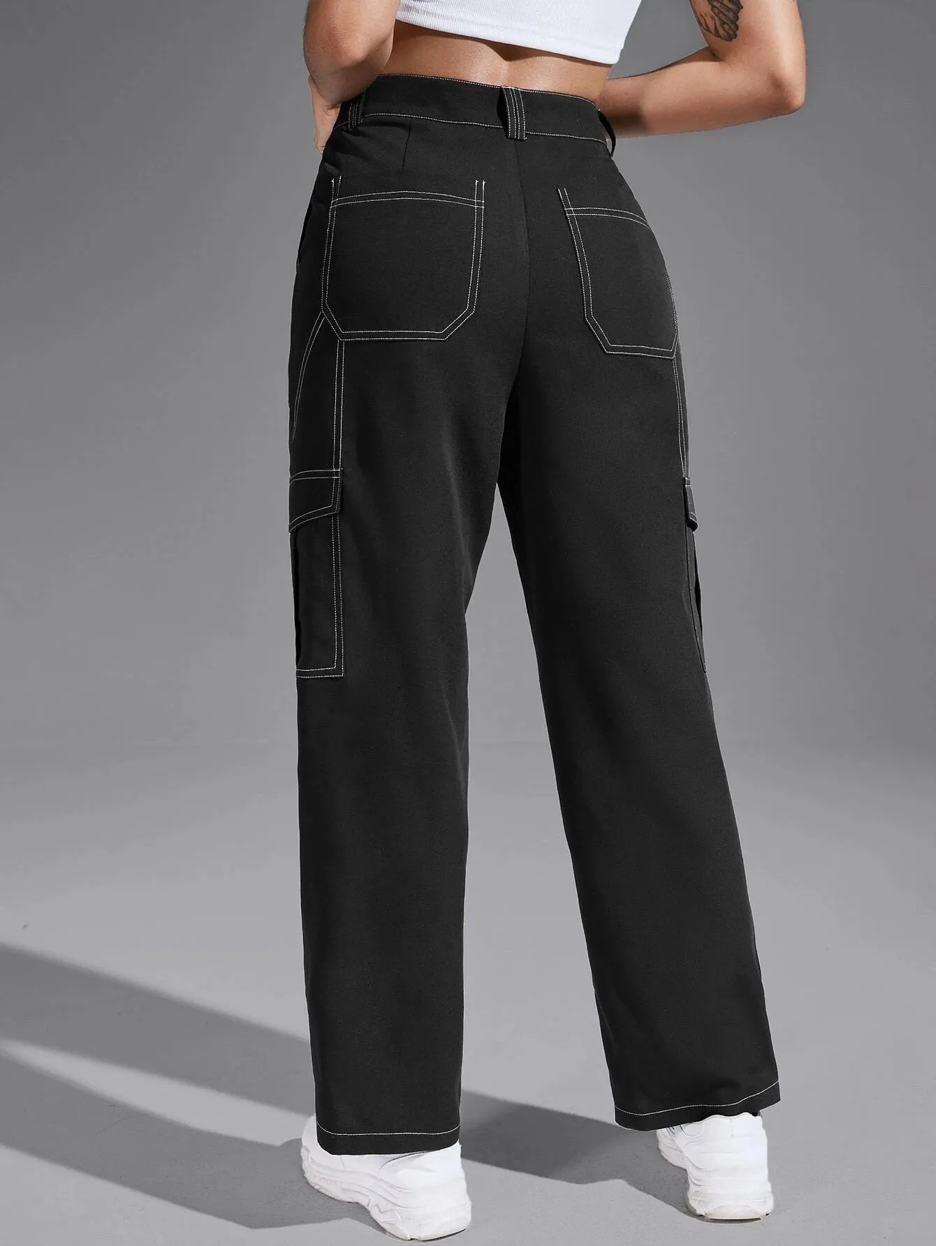 Straight Leg Slight Stretch Cargo Pants