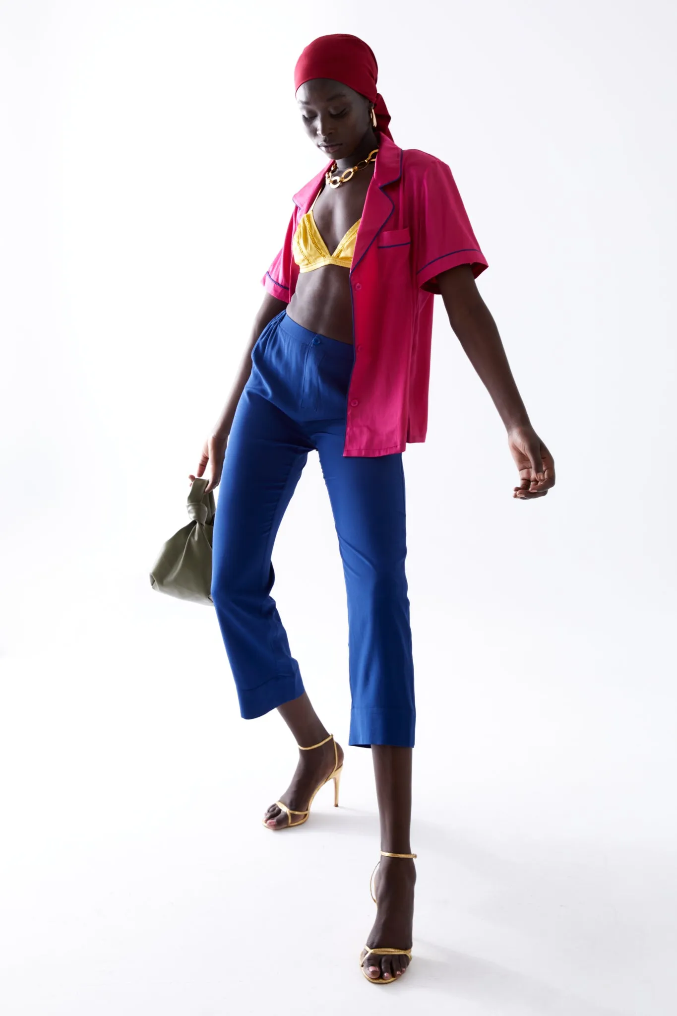 T-BOZ PJ SET [HOT PINK & MONACO BLUE}