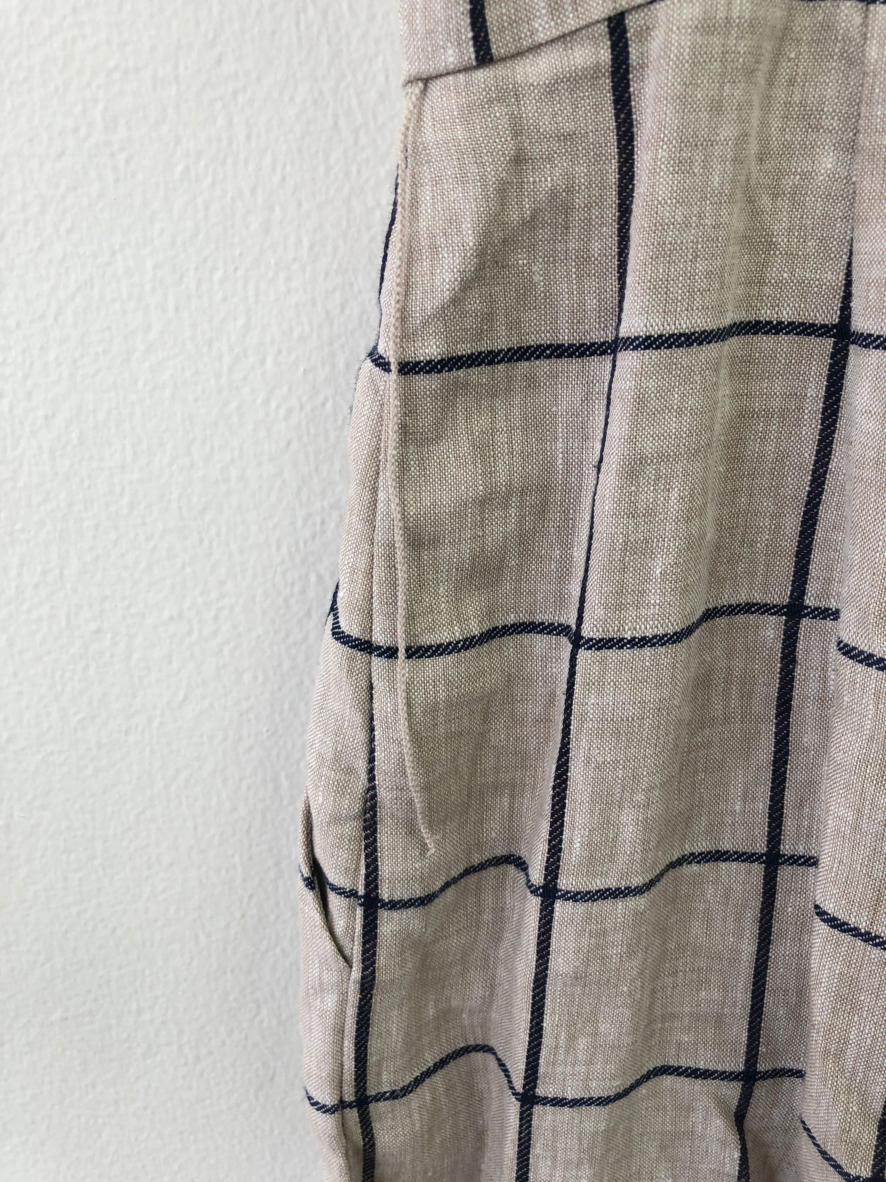 The Jas Linen Check Jumpsuit