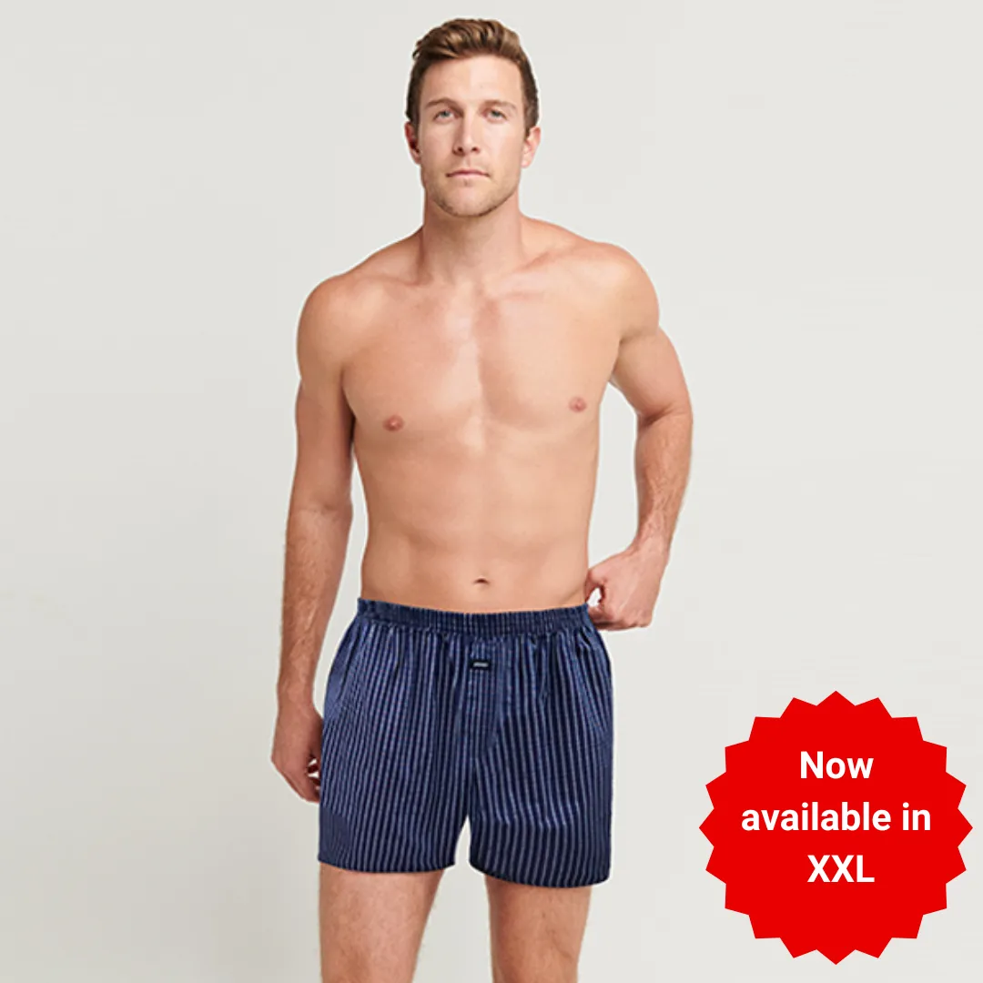 Zone 100% Cotton Woven Boxer Shorts with Side Pockets
