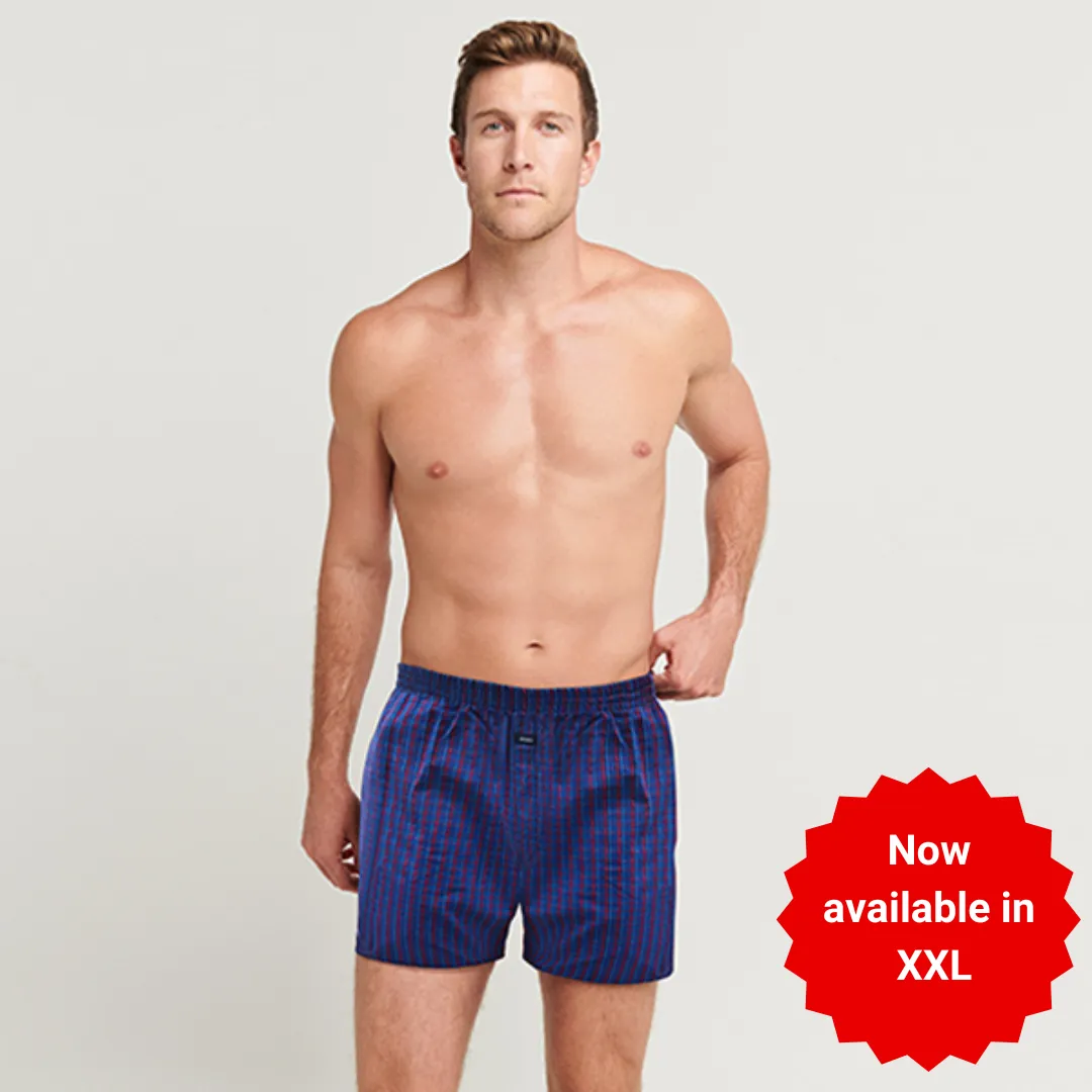 Zone 100% Cotton Woven Boxer Shorts with Side Pockets