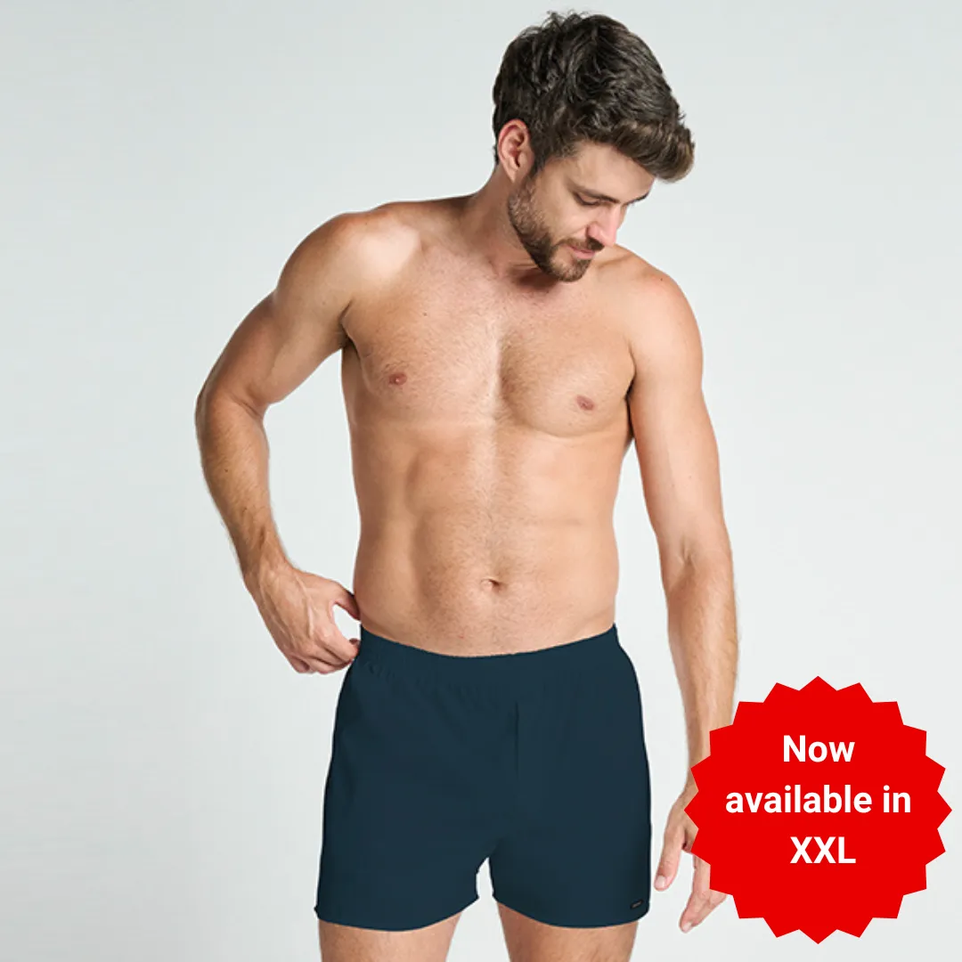 Zone 100% Cotton Woven Boxer Shorts with Side Pockets