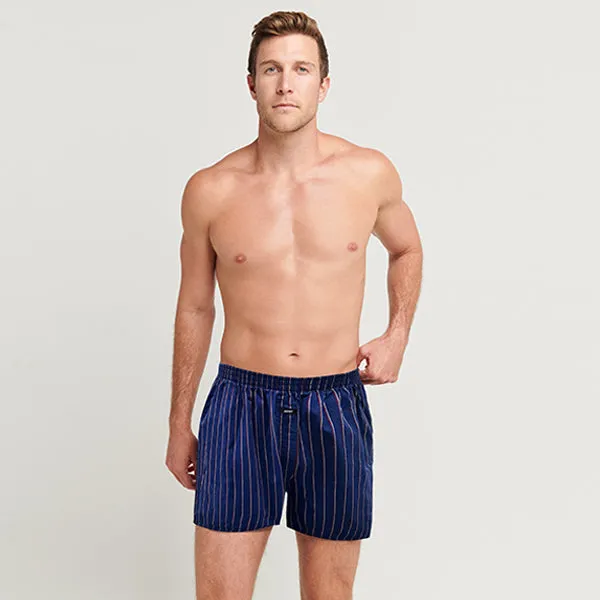 Zone 100% Cotton Woven Boxer Shorts with Side Pockets