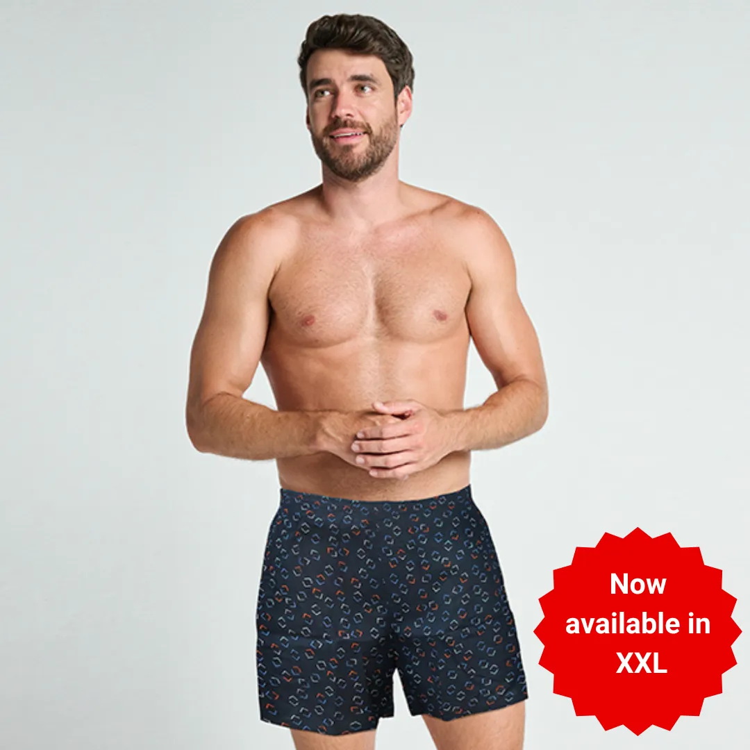 Zone 100% Cotton Woven Boxer Shorts with Side Pockets